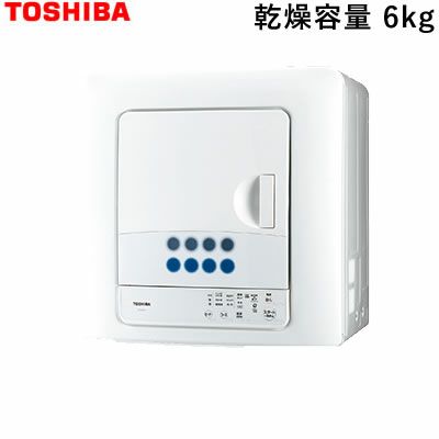 即納】東芝 衣類乾燥機 ED-608-W ピュアホワイト 乾燥容量6kg | ＰＣ