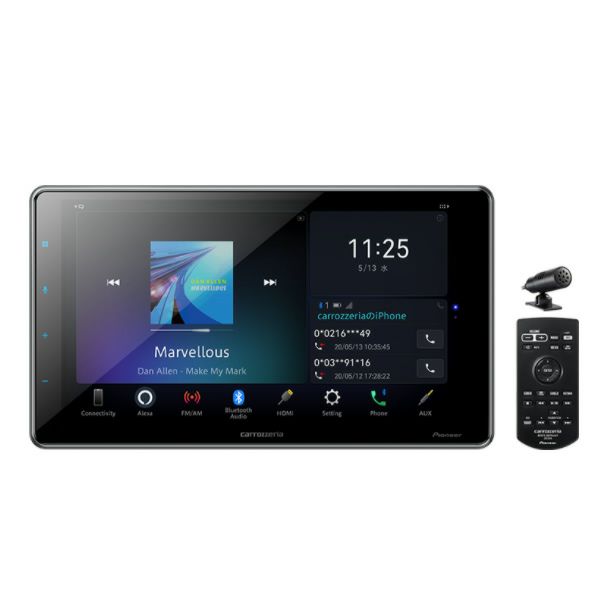 【美品】PioneerDMH-SF700 ９V型HD 説明書・保証書・リモコン付 送料無料】DMH-SF700 パイオニア 9V型フローティングタイプ 1DIN