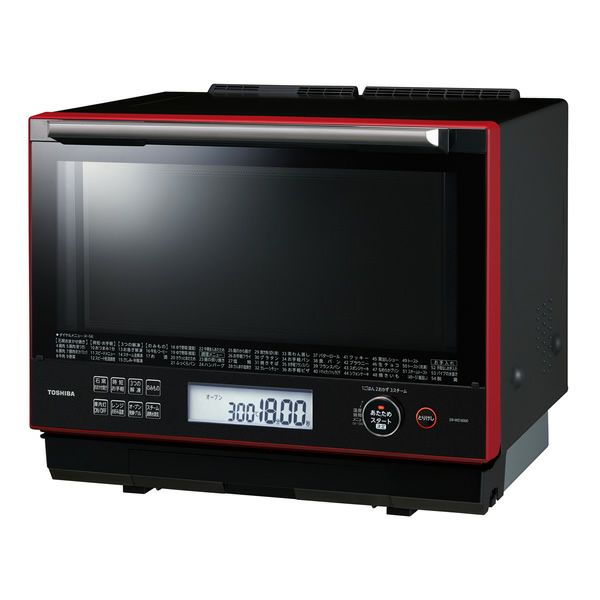 東芝 30L 過熱水蒸気オーブンレンジ 石窯ドーム 2段調理 ER-WD3000-R 