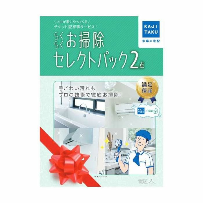 家事代行 らくらくお掃除セレクトパック2点 カジタク 家事玄人 ハウス 