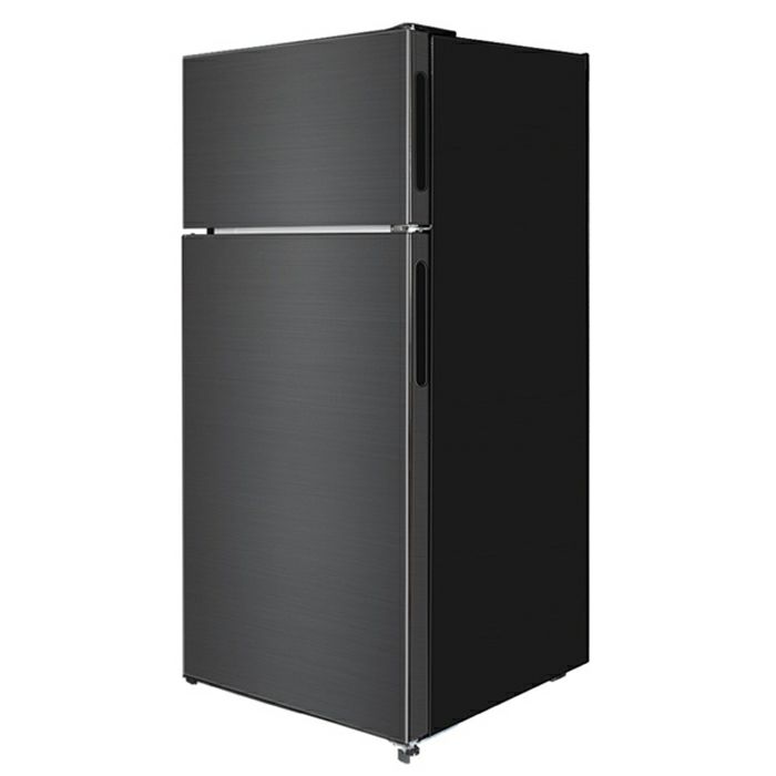 マクスゼン 112L 2ドア冷凍冷蔵庫 右開き JR112ML01GM ガンメタリック 