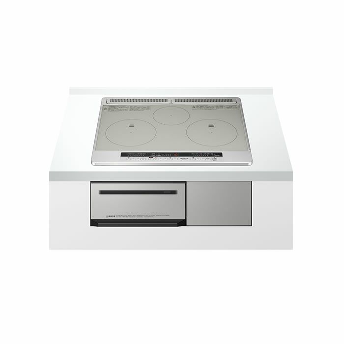 IHクッキングヒーター ビルトイン IHコンロ 3口 ビルトインコンロ 日立 シルバー 火加減マイスター 60cm幅 単相200V HT-N8STF S 日立 IHクッキングヒーター 3口IH 幅75cm 鉄・ステンレス対応