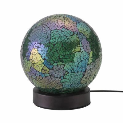 イシグロ モザイクLEDランプ ボール型 オーロラフォレストグリーン