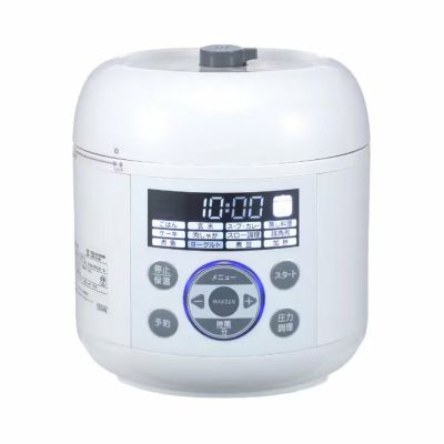 マクスゼン 電気圧力鍋 2L 炊飯器 3合 MEPC-TX301-WH ホワイト | PC