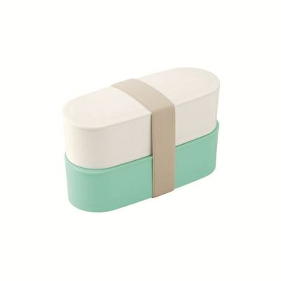 サーモス フレッシュランチボックス 600ml（300ml×2個） ミント DJT