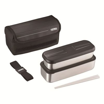 サーモス フレッシュランチボックス 1100ml ドットブラック DSD-1105W