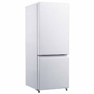 マクスゼン 156L 2ドア冷凍冷蔵庫 右開き JR156HD01WH ホワイト | PC